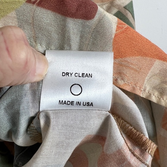 NEW Inclan Studio Windsor 100% Cotton Colorful Abstract Print Shift Dress M & L - Picture 14 of 14